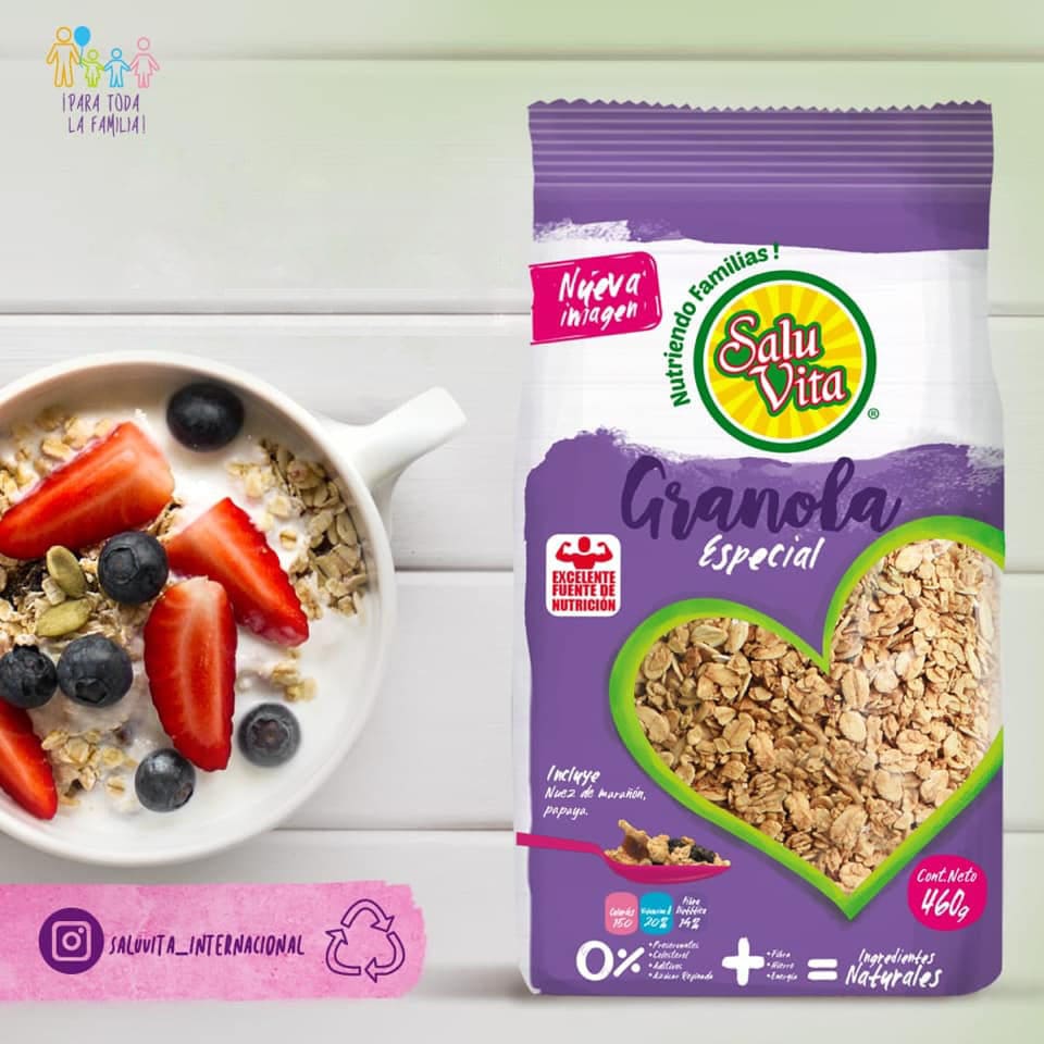 Bolsa de Granola Especial Saluvita con papaya y marañones